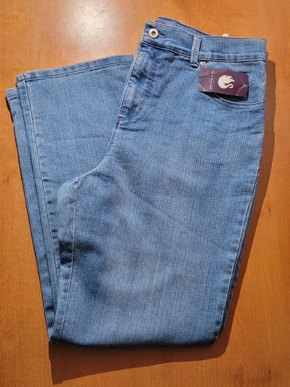 Gloria Vanderbilt Slim Straight Light Blue Women's Jeans Size 12 Short NWT